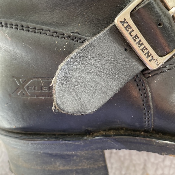Xelement black moto boots main image 4
